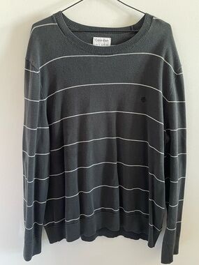 Calvin Klein long sleeves stripped sweater
